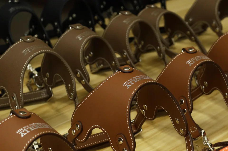 Finished Arc harnesses lined up on the bench