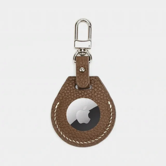 Shell leather AirTag holder